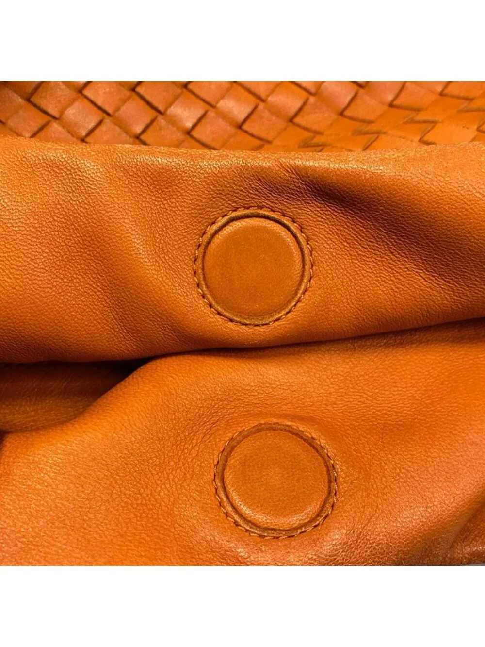 Bottega Veneta Tote Midi Amcampana Orange Leather